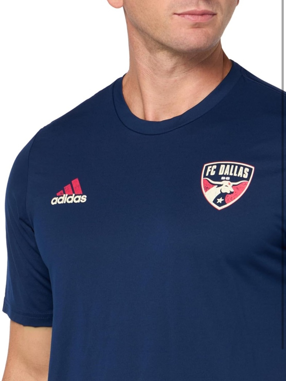 adidas Navy FC Dallas Short Sleeve Training Tee